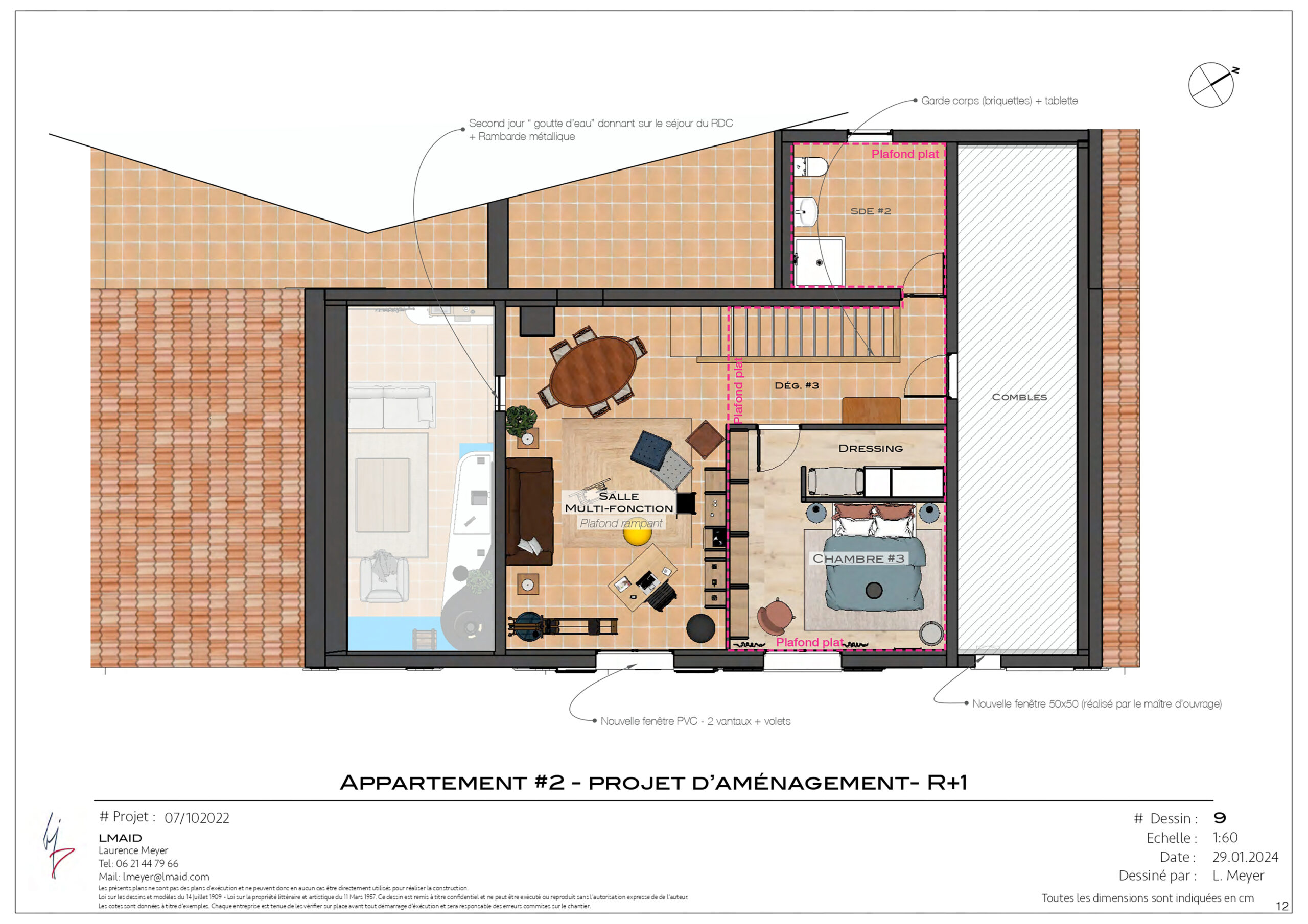 plan-projet-etage-appartement-mas-herault